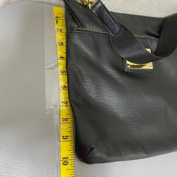 Juicy Couture Womens Cross Body Bag Purse Black Faux Leather Classic Everyday - Picture 13 of 14